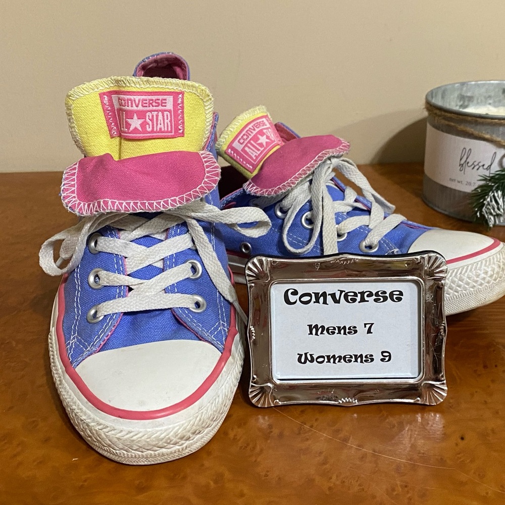 Converse all star chucks double tongue